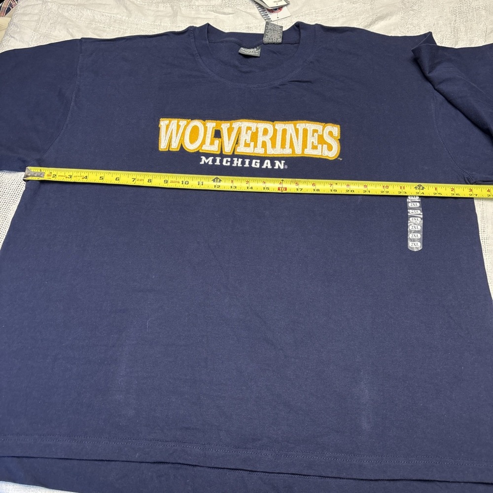 NWT Vtg Active Sports Michigan Wolverines Shirt Mens Sz 2XL NCAA Y2K‎ Football - Picture 6 of 13